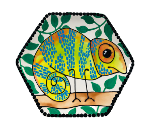 Beverly Hills Chameleon Plate