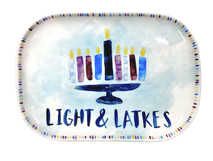 Beverly Hills Hanukkah Light & Latkes Platter