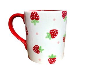 Beverly Hills Strawberry Dot Mug
