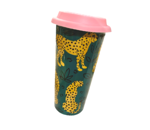 Beverly Hills Cheetah Travel Mug