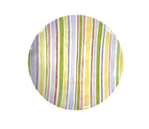 Beverly Hills Striped Fall Plate