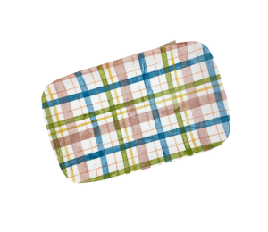 Beverly Hills Fall Plaid Plate
