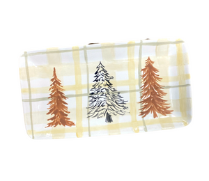 Beverly Hills Pines And Plaid Platter
