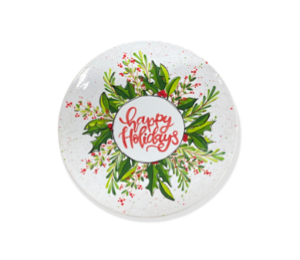 Beverly Hills Holiday Wreath Plate