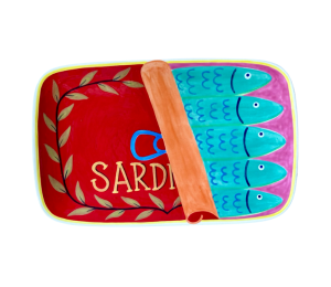 Beverly Hills Sardines Dinner Plate