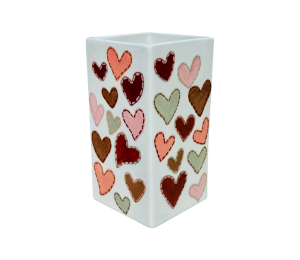 Beverly Hills Quilted Heart Vase